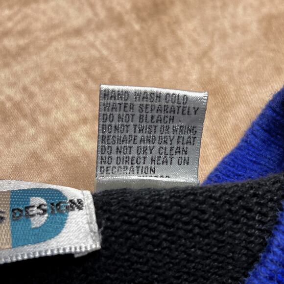 Vintage 90s Paul Harris Design Embroidered Patchwork Christmas Holiday Cardigan - Picture 7 of 8